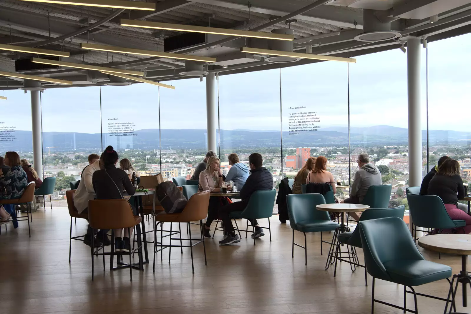 In the Gravity Bar, from The Guinness Storehouse Tour, St. James's Gate, Dublin, Ireland - 17th August 2021