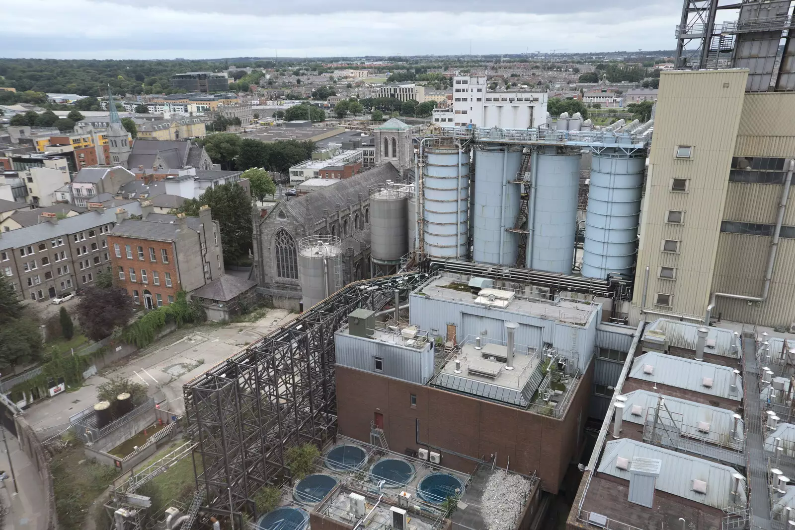 Another factory view, from The Guinness Storehouse Tour, St. James's Gate, Dublin, Ireland - 17th August 2021