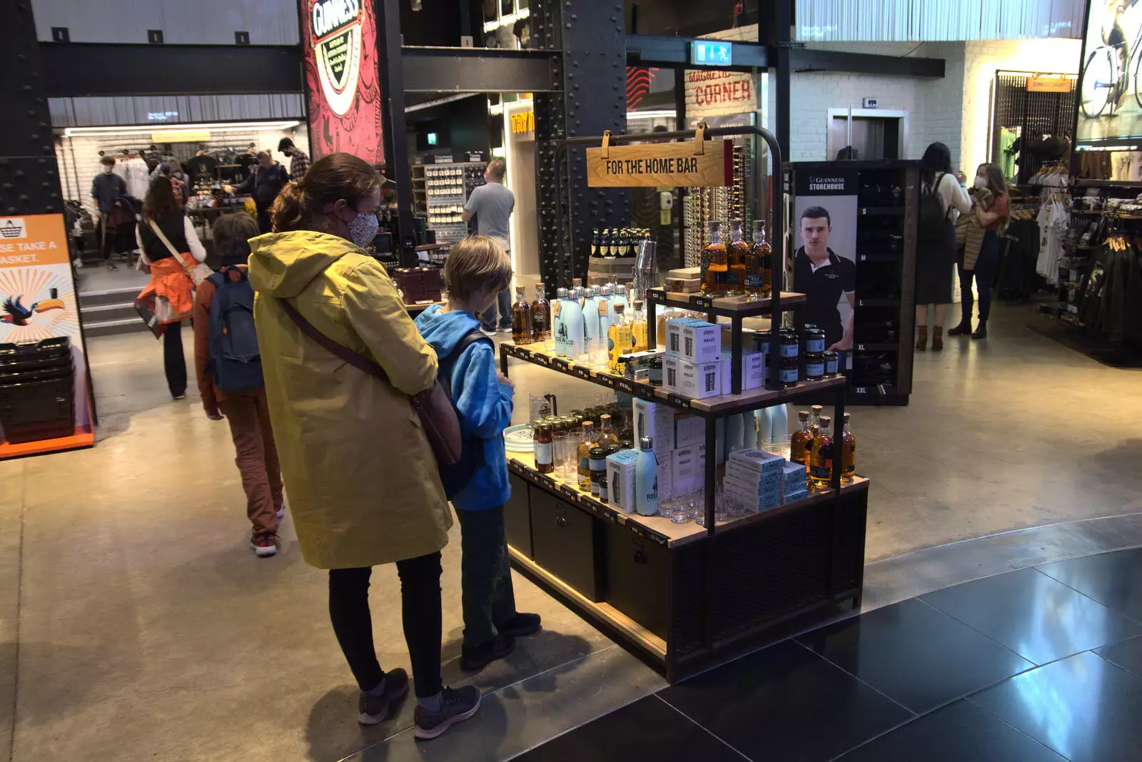 We're back downstairs in the Guinness shop, from The Guinness Storehouse Tour, St. James's Gate, Dublin, Ireland - 17th August 2021