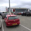 2021 Cars queue for the ferry at Dublin Port