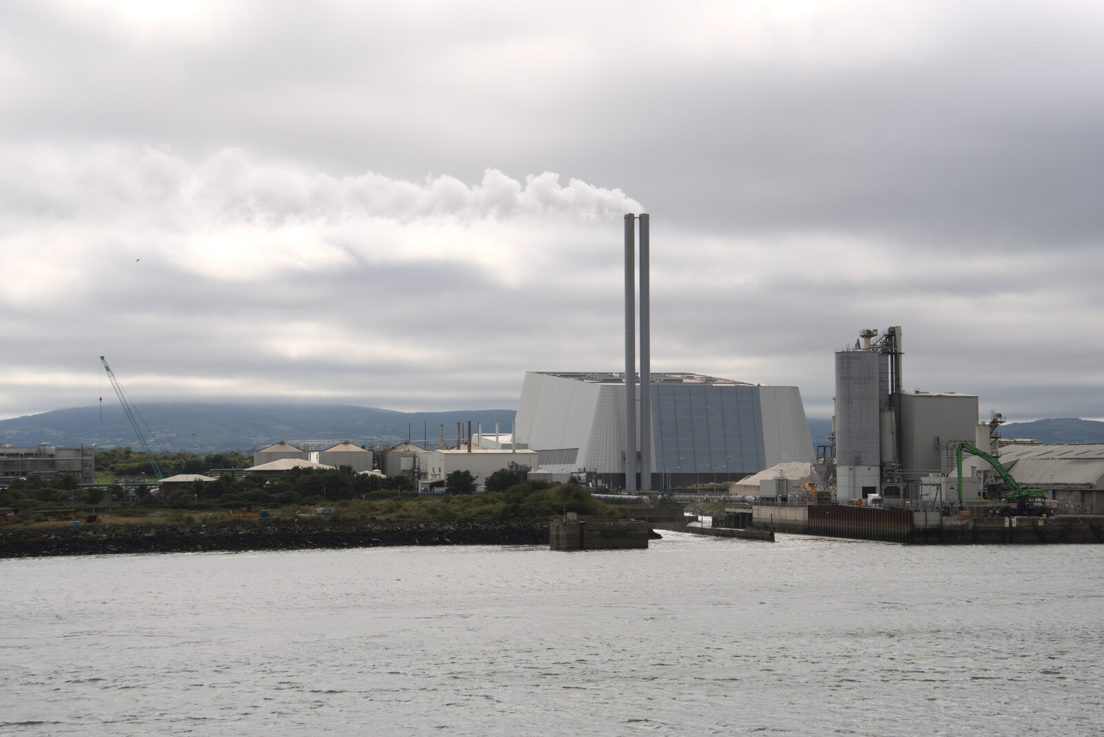 Poolbeg generating station from The Guinness Storehouse Tour, St. James's Gate, Dublin, Ireland - 17th August 2021