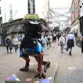 A space dinosaur on London Street, Dippy and the City Dinosaur Trail, Norwich, Norfolk - 19th August 2021