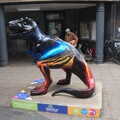 Shiny dinosaur outside the former Habitat, Dippy and the City Dinosaur Trail, Norwich, Norfolk - 19th August 2021