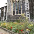 Flowers outside St. Stephen's, Dippy and the City Dinosaur Trail, Norwich, Norfolk - 19th August 2021