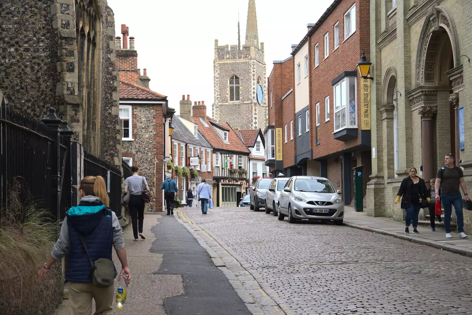 Looking down Princes Street, from Dippy and the City Dinosaur Trail, Norwich, Norfolk - 19th August 2021