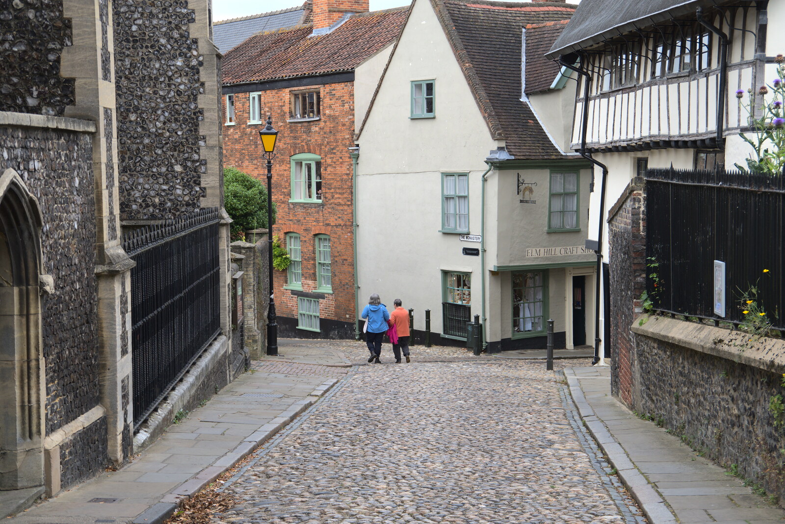 On Elm Hill from Dippy and the City Dinosaur Trail, Norwich, Norfolk - 19th August 2021