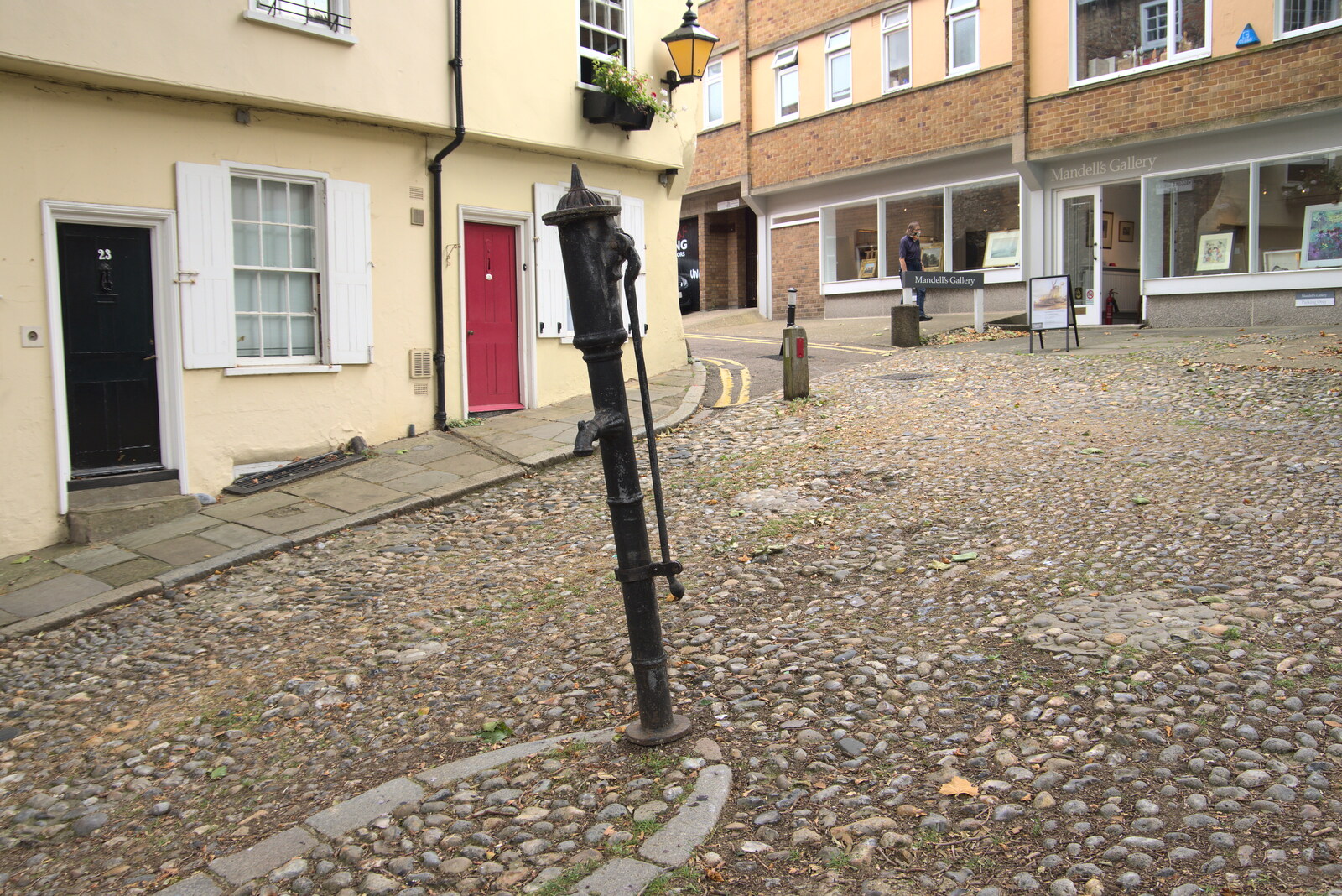 The Mandell's Court water pump from Dippy and the City Dinosaur Trail, Norwich, Norfolk - 19th August 2021