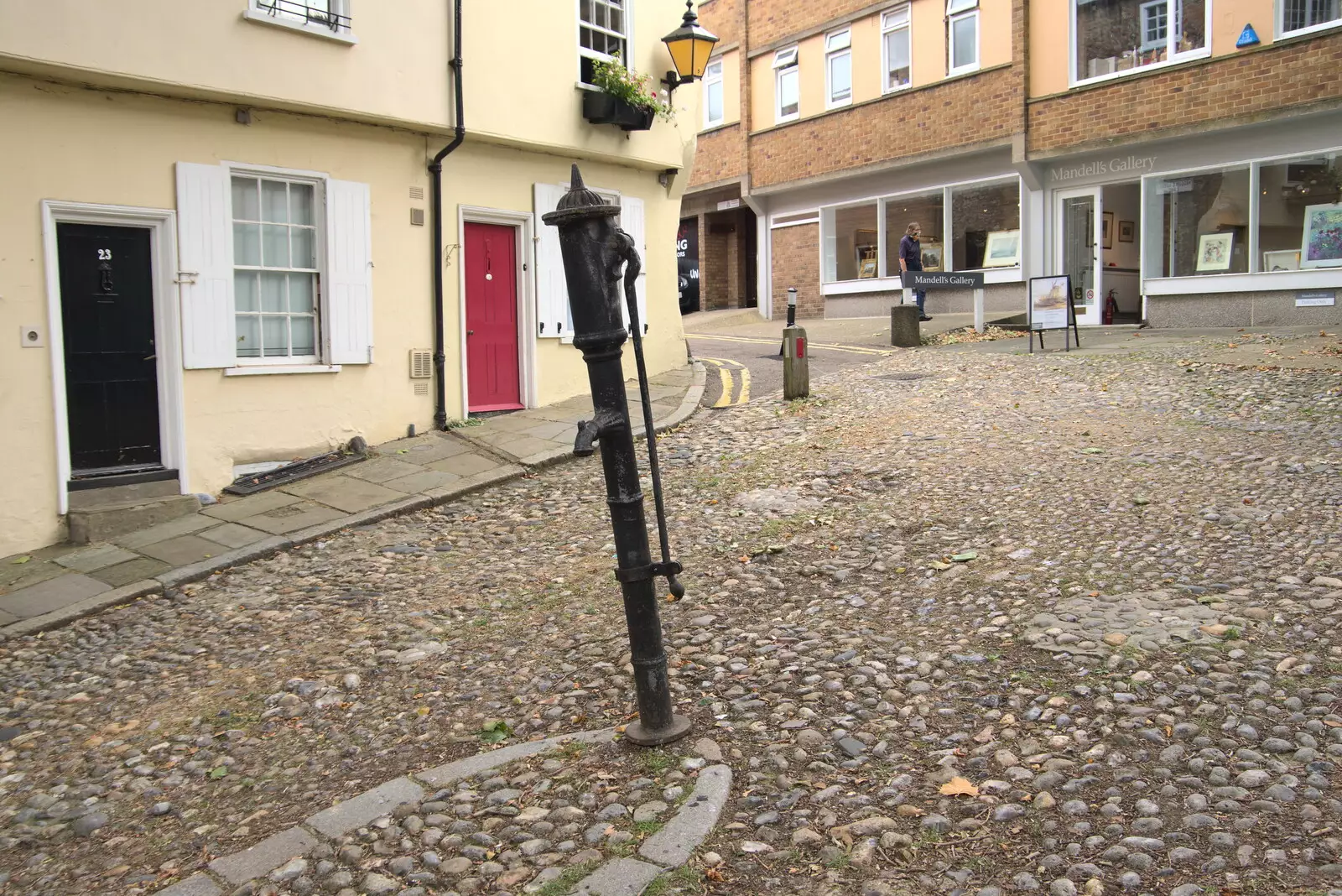 The Mandell's Court water pump, from Dippy and the City Dinosaur Trail, Norwich, Norfolk - 19th August 2021