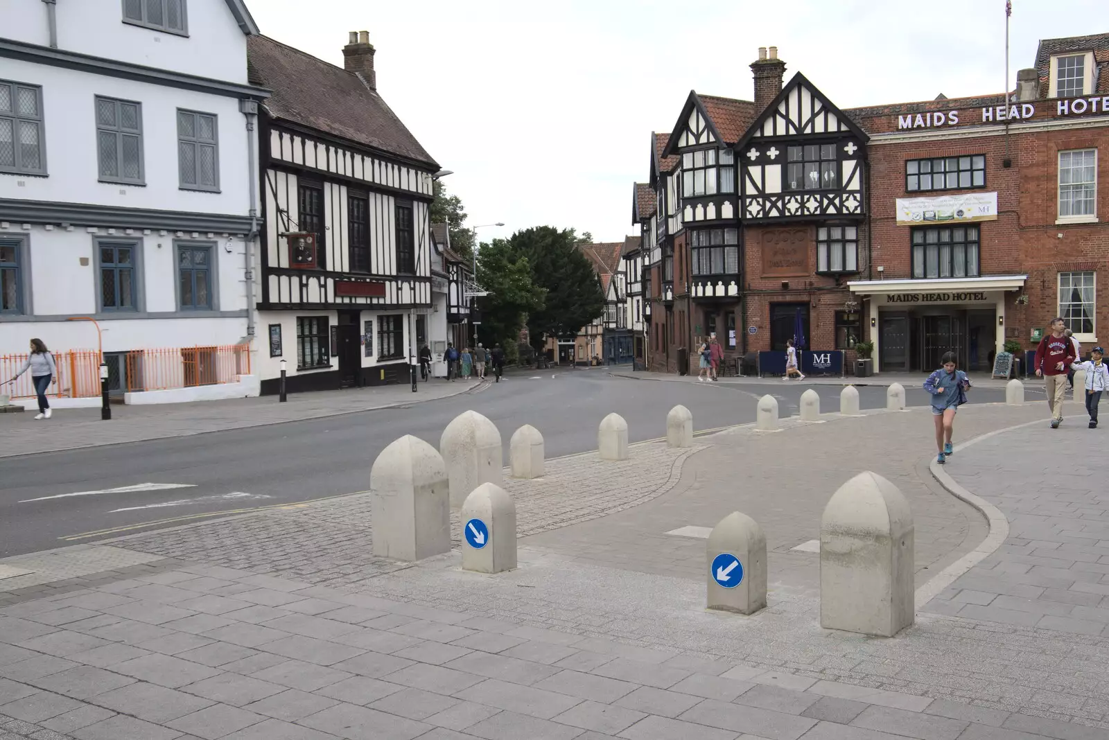 Tombland in Norwich, from Dippy and the City Dinosaur Trail, Norwich, Norfolk - 19th August 2021