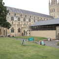 The cathedral's newish café area, Dippy and the City Dinosaur Trail, Norwich, Norfolk - 19th August 2021