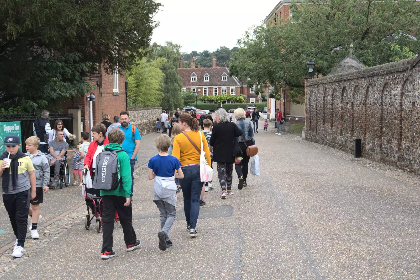 We wander around the cathedral close, from Dippy and the City Dinosaur Trail, Norwich, Norfolk - 19th August 2021