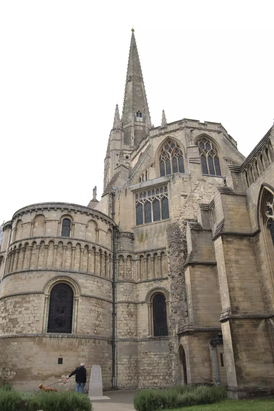 The Bishopgate end of the cathedral, from Dippy and the City Dinosaur Trail, Norwich, Norfolk - 19th August 2021