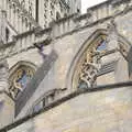 Flying buttresses on the cathedral, Dippy and the City Dinosaur Trail, Norwich, Norfolk - 19th August 2021