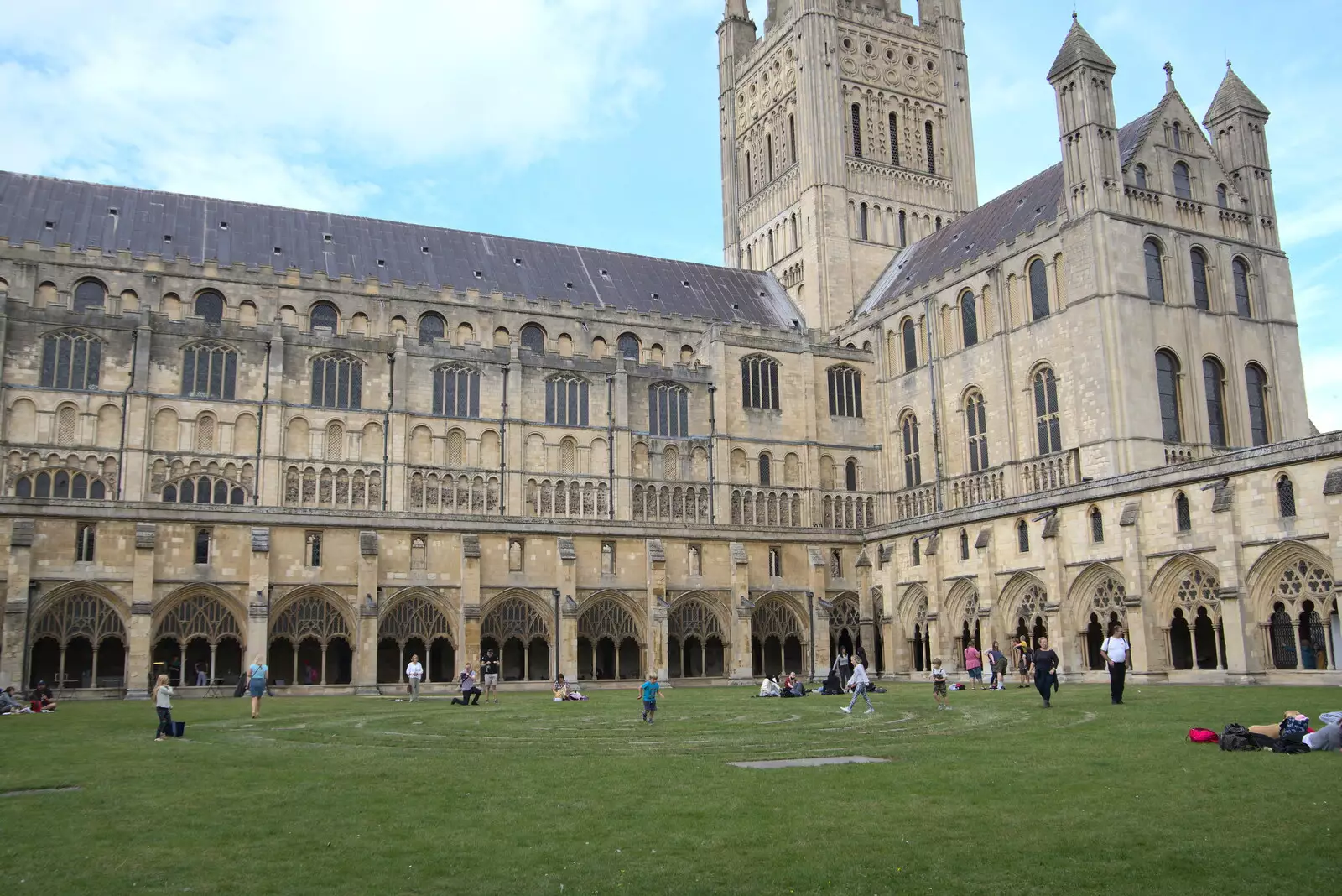 Another view of the cloisters, from Dippy and the City Dinosaur Trail, Norwich, Norfolk - 19th August 2021