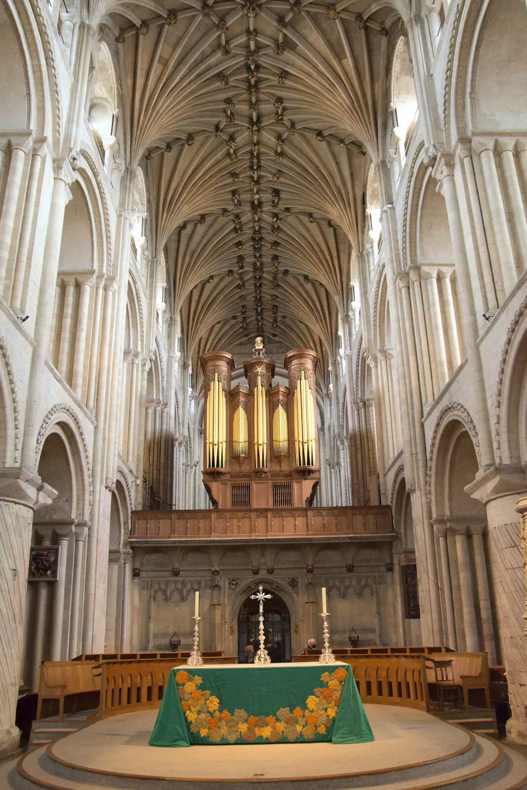 An altar, and the cathedral organ, from Dippy and the City Dinosaur Trail, Norwich, Norfolk - 19th August 2021