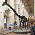 The crowd subsides for a brief moment, Dippy and the City Dinosaur Trail, Norwich, Norfolk - 19th August 2021