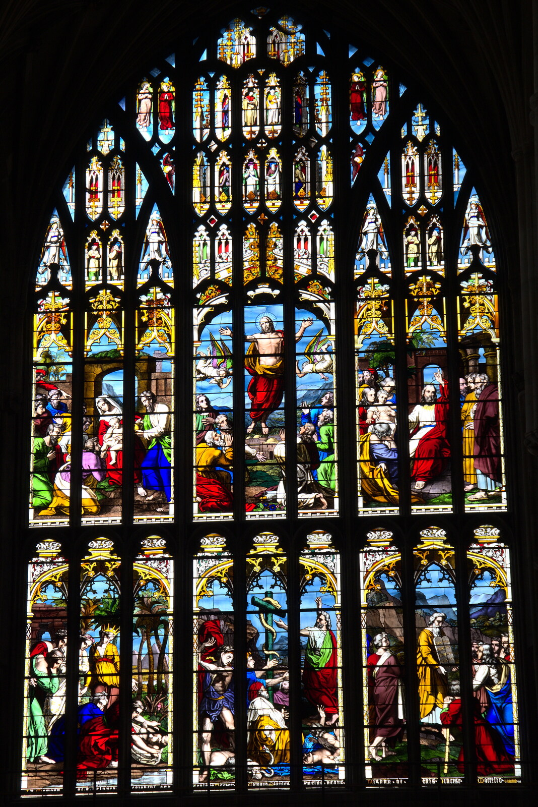 The great nave window from Dippy and the City Dinosaur Trail, Norwich, Norfolk - 19th August 2021