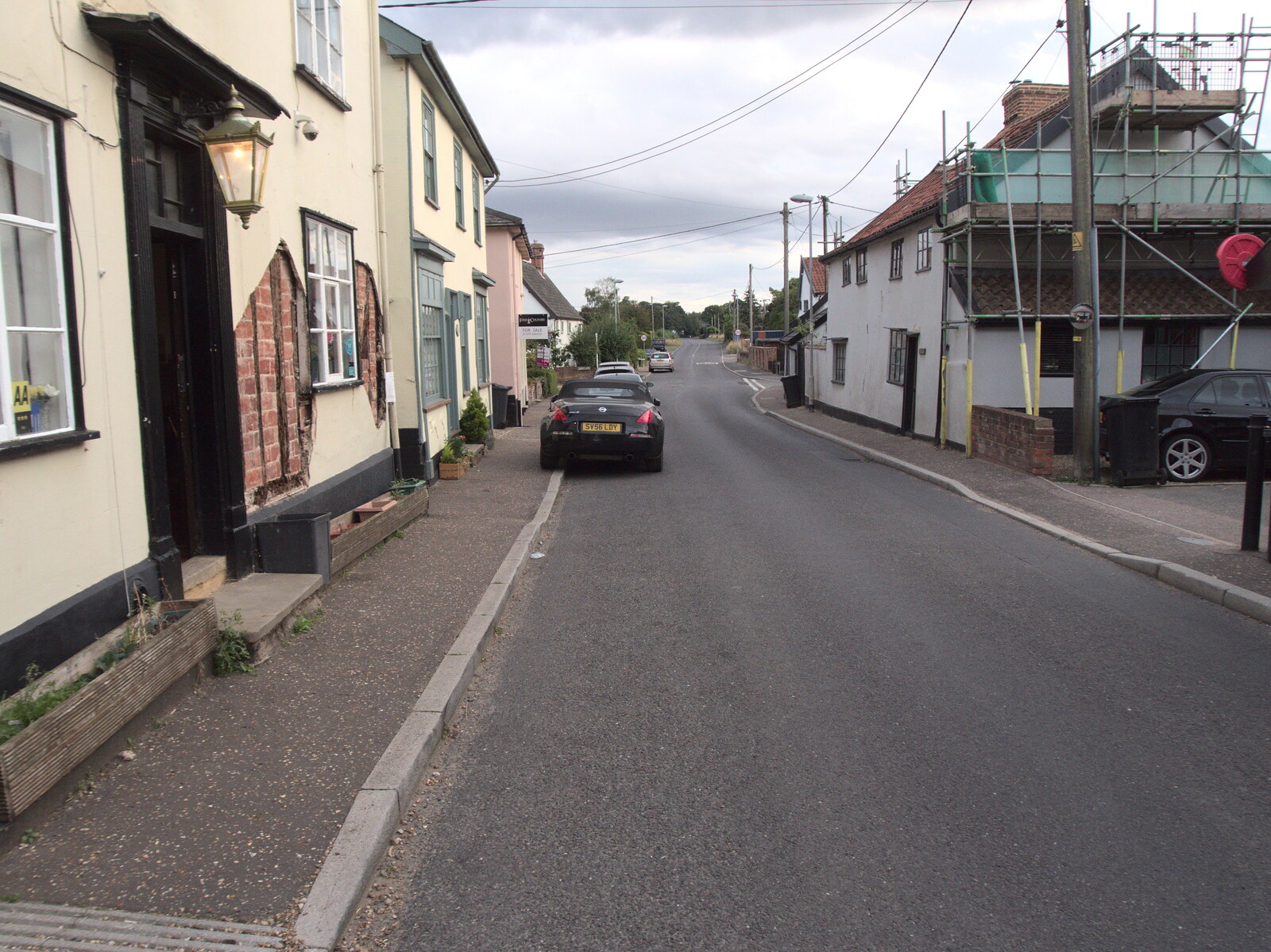 The Street in Dickleburgh from The BSCC at The Crown, Dickleburgh, Norfolk - 19th August 2021