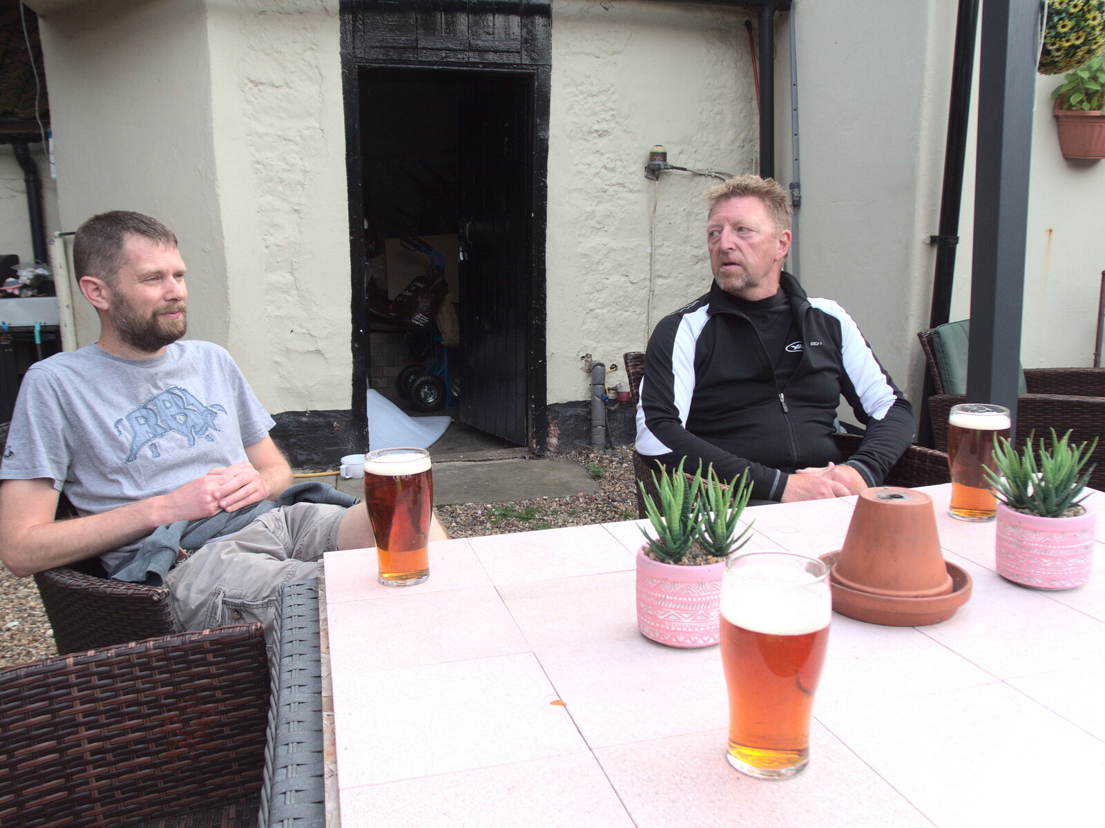 The Boy Phil and Gaz discuss issues of the day from The BSCC at The Crown, Dickleburgh, Norfolk - 19th August 2021