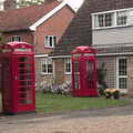 A K6, and a rarer K4 phonebox near Dickleburgh, The BSCC at The Crown, Dickleburgh, Norfolk - 19th August 2021