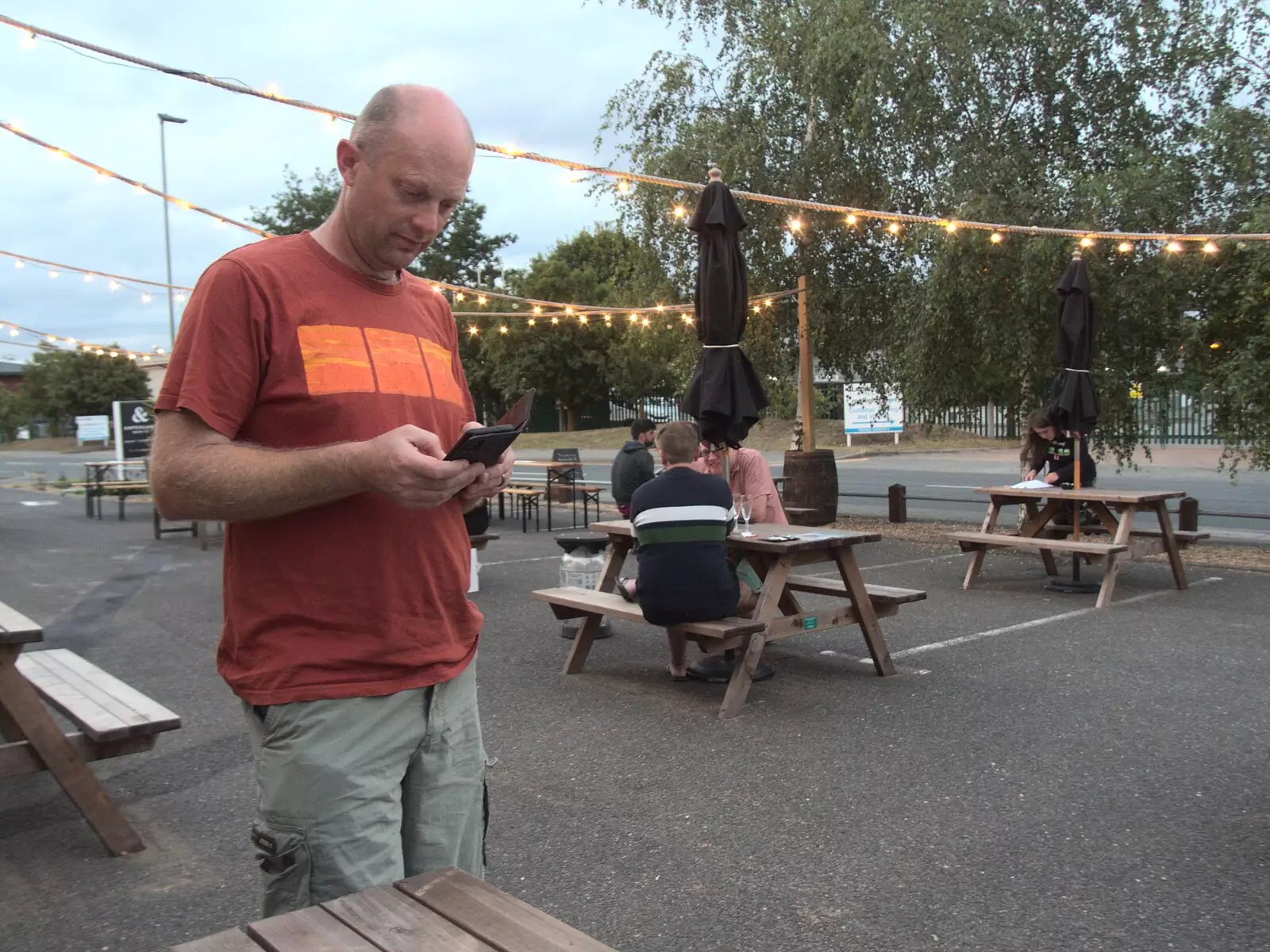 Paul at the Ampersand Tap, from The BSCC at The Crown, Dickleburgh, Norfolk - 19th August 2021