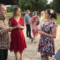 We meet up with Janet and James, Petay's Wedding Reception, Fanhams Hall, Ware, Hertfordshire - 20th August 2021