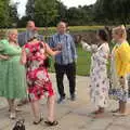 Out on the patio, Petay's Wedding Reception, Fanhams Hall, Ware, Hertfordshire - 20th August 2021