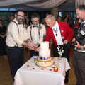 The cutting of the cake is set up, Petay's Wedding Reception, Fanhams Hall, Ware, Hertfordshire - 20th August 2021