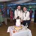 The cake is cut, Petay's Wedding Reception, Fanhams Hall, Ware, Hertfordshire - 20th August 2021