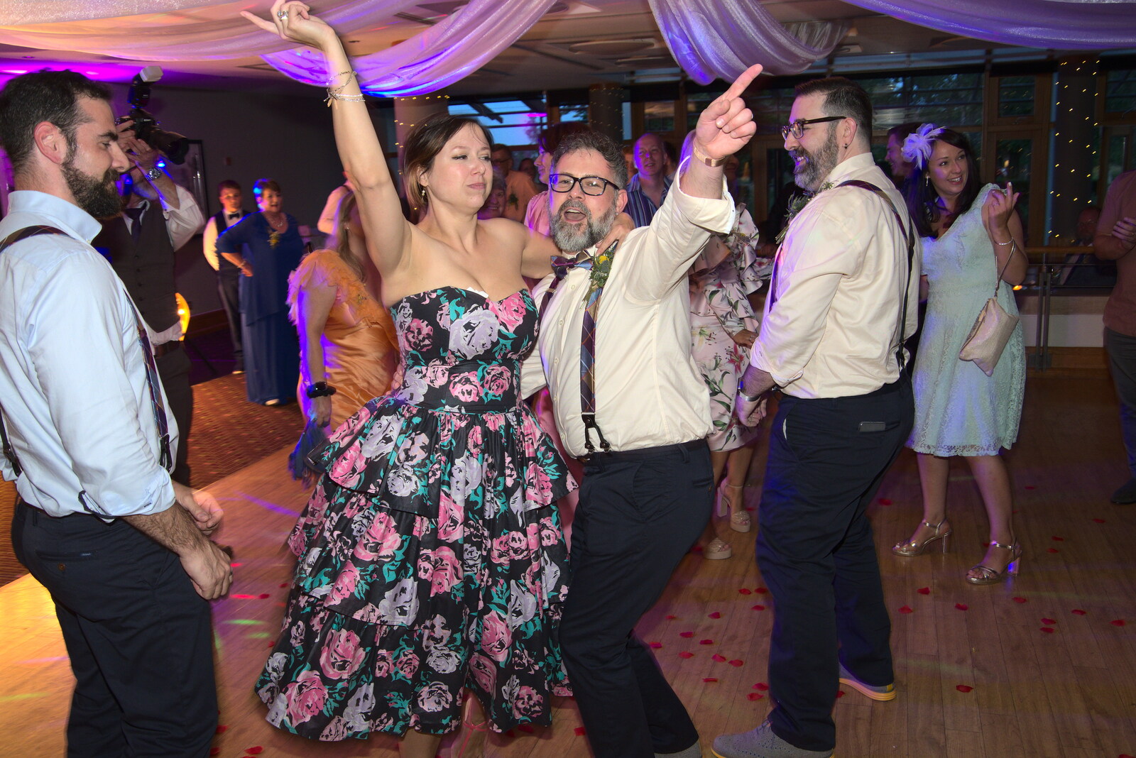 The other guests join in from Petay's Wedding Reception, Fanhams Hall, Ware, Hertfordshire - 20th August 2021