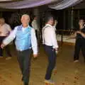 Gavin dances among the petals, Petay's Wedding Reception, Fanhams Hall, Ware, Hertfordshire - 20th August 2021