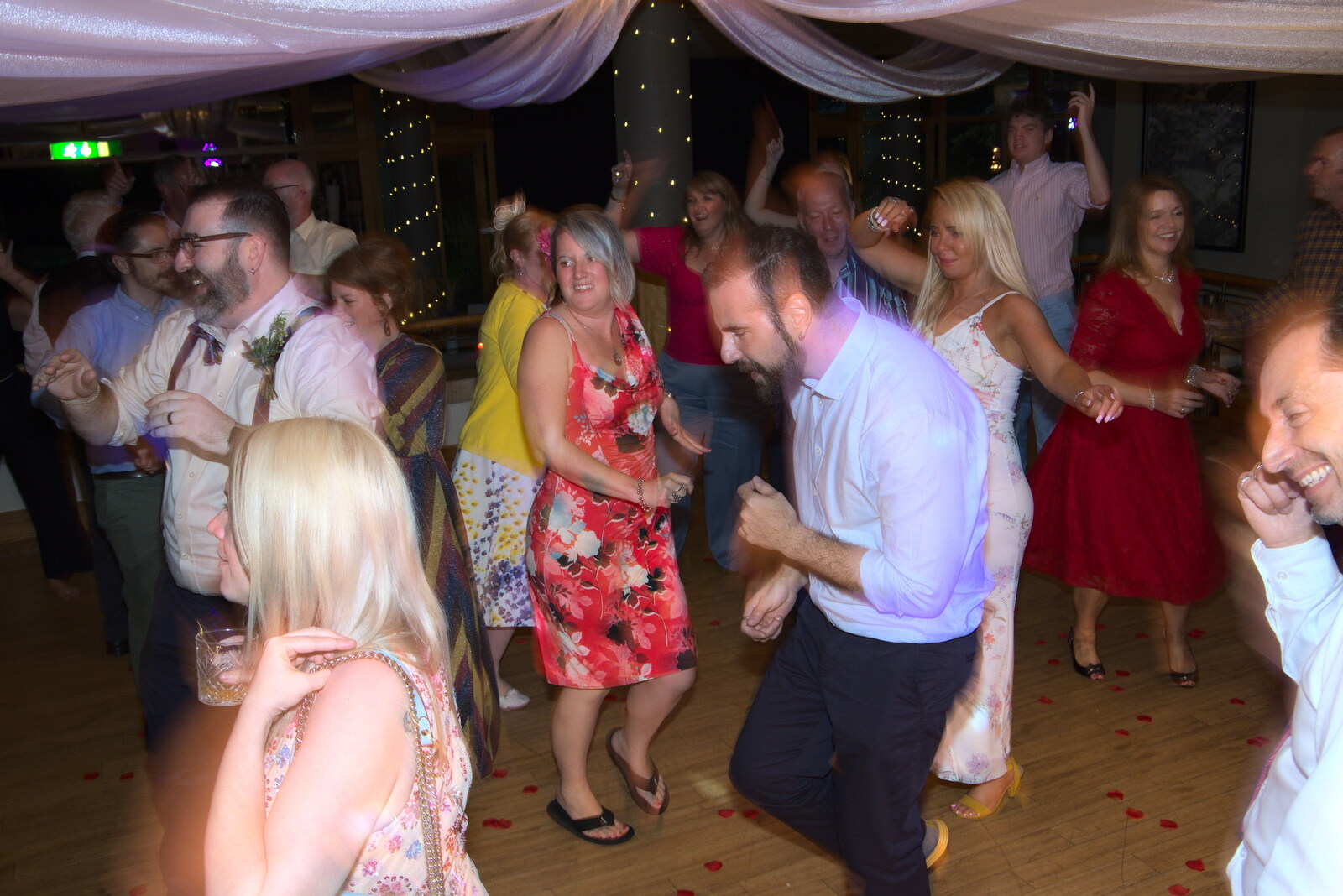 Disco dancing from Petay's Wedding Reception, Fanhams Hall, Ware, Hertfordshire - 20th August 2021