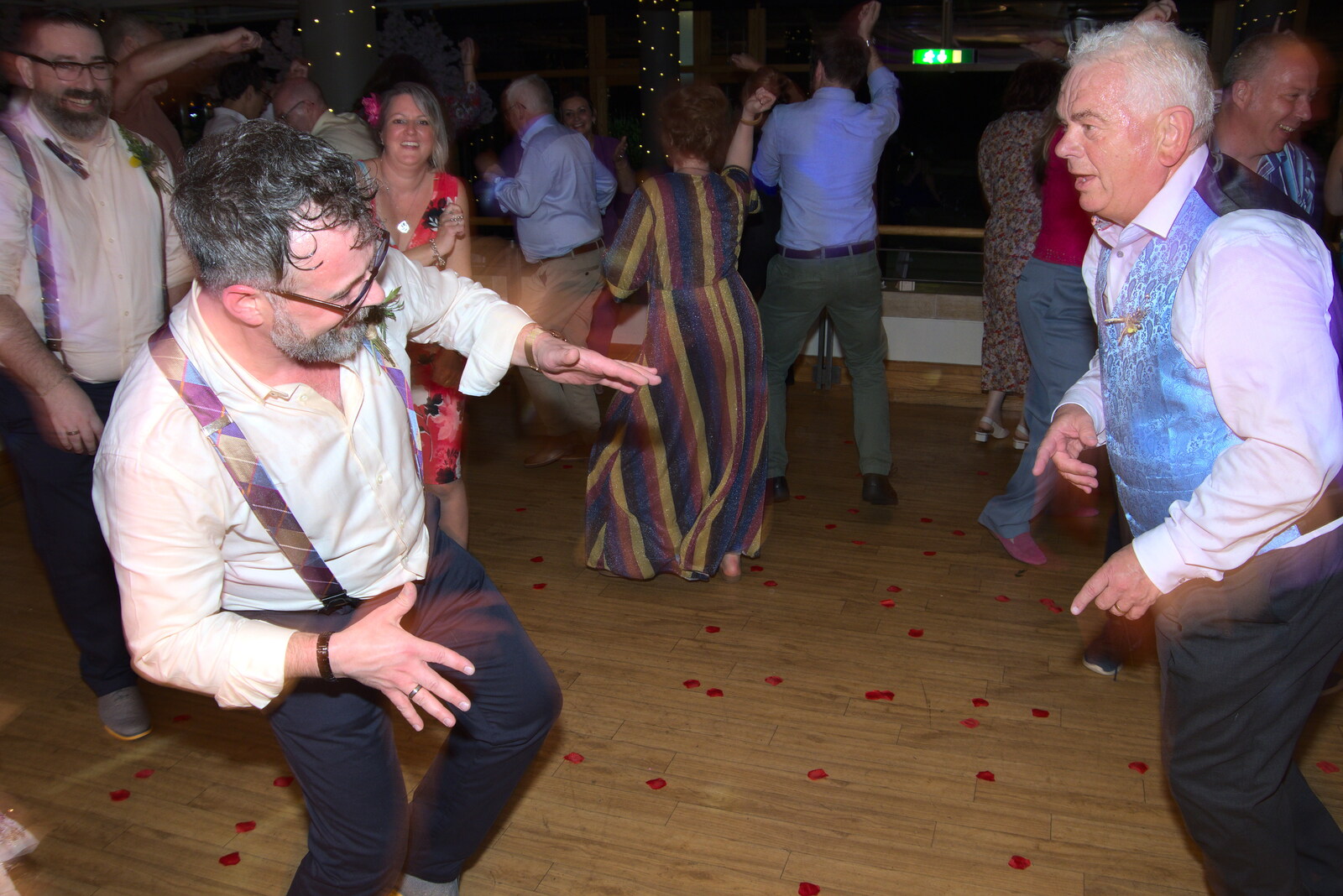 Gavin really gets into it from Petay's Wedding Reception, Fanhams Hall, Ware, Hertfordshire - 20th August 2021