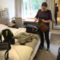 Back in the room, we pack up our things, Petay's Wedding Reception, Fanhams Hall, Ware, Hertfordshire - 20th August 2021