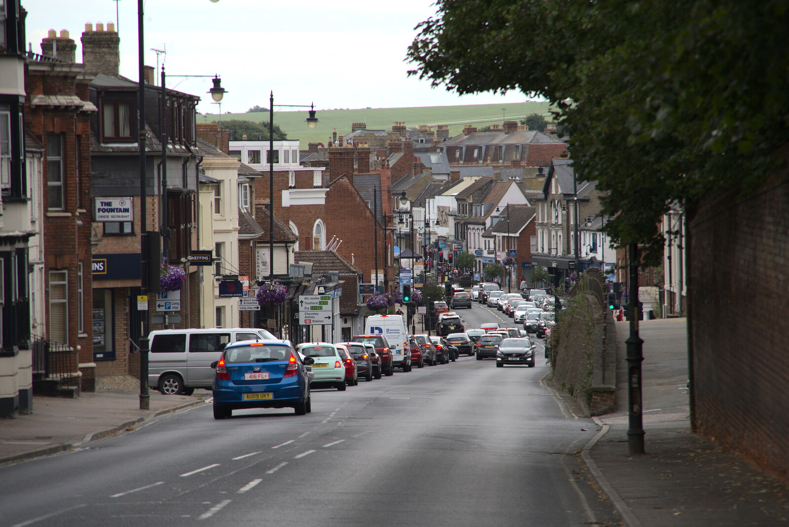 Newmarket High Street from Petay's Wedding Reception, Fanhams Hall, Ware, Hertfordshire - 20th August 2021