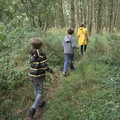 We walk through the woods at Billingford Common, An Open Day at the Windmill, Billingford, Norfolk - 21st August 2021