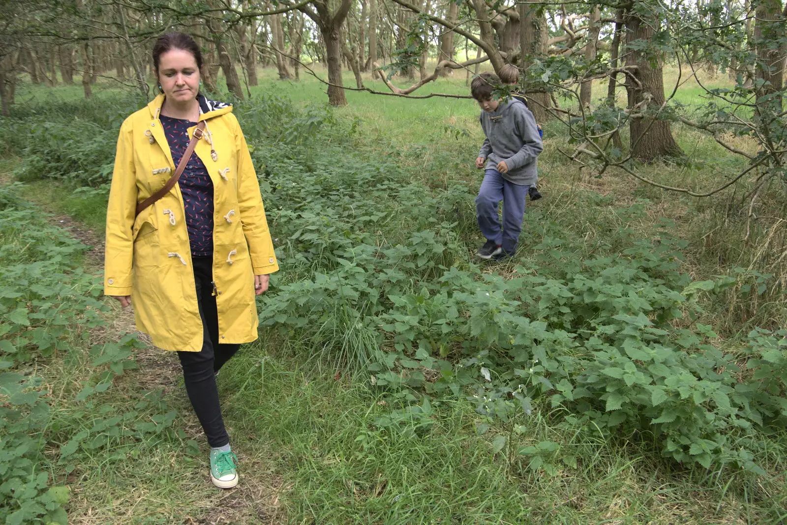 Isobel roams around, from An Open Day at the Windmill, Billingford, Norfolk - 21st August 2021