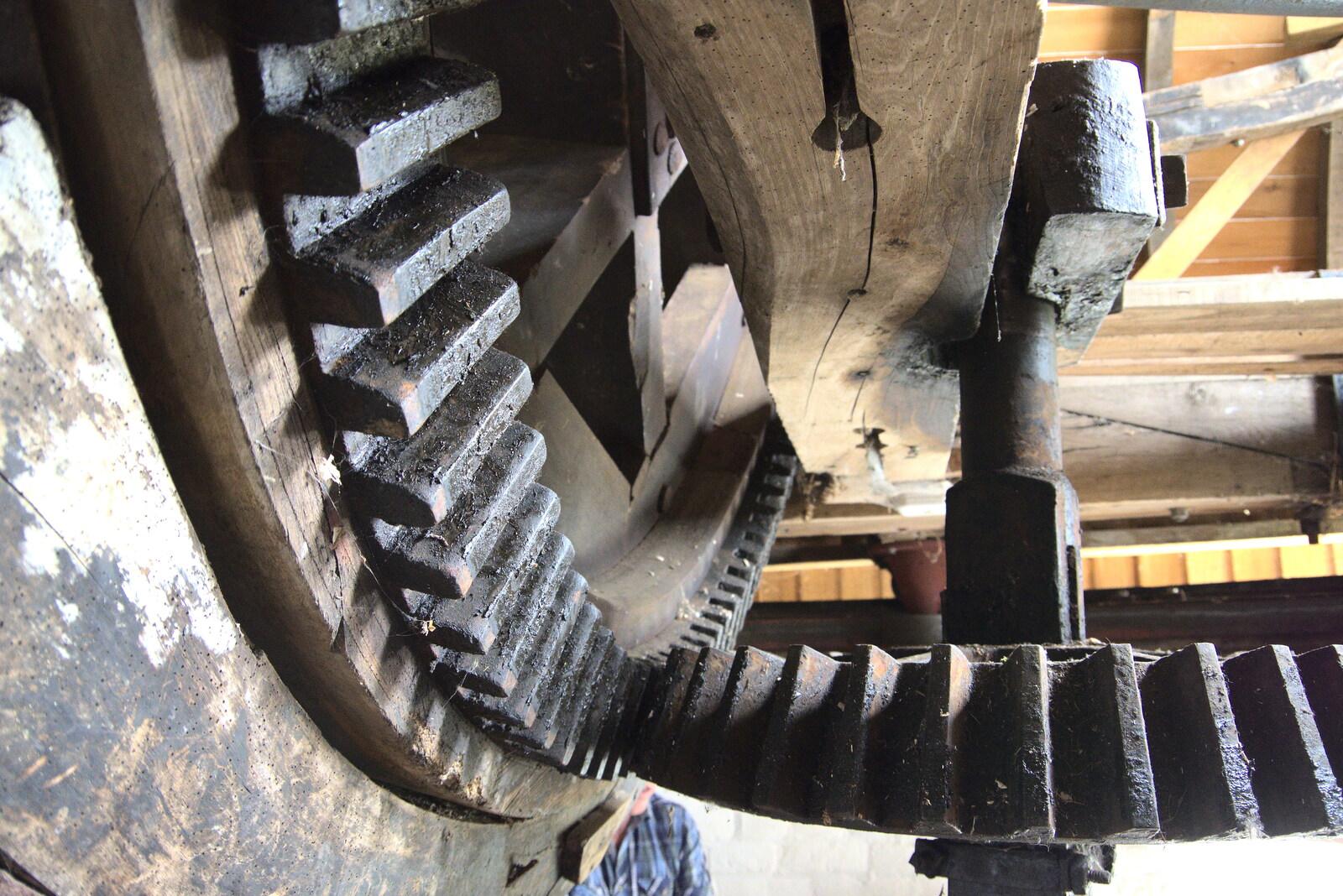 A close-up of gears from An Open Day at the Windmill, Billingford, Norfolk - 21st August 2021