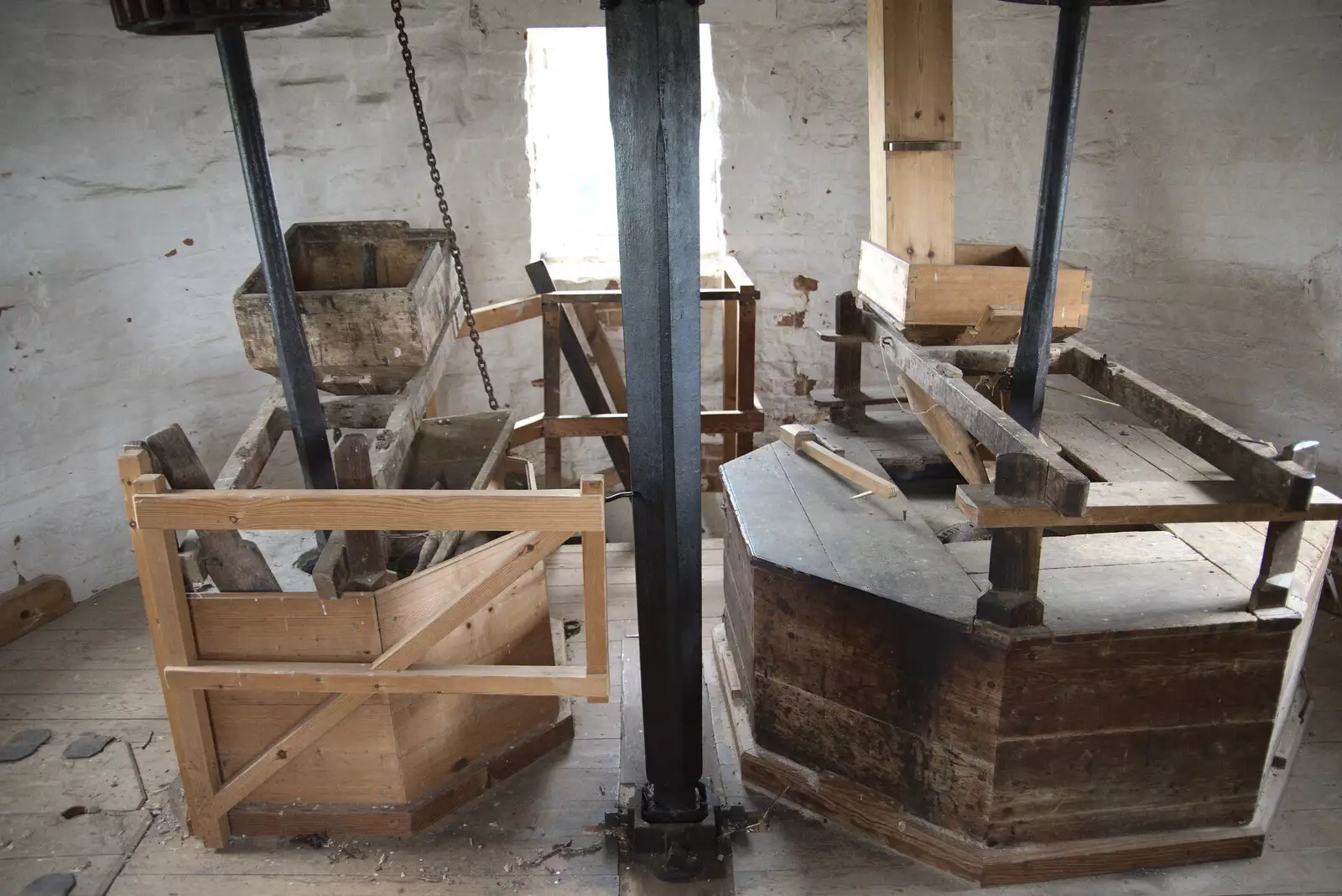 The actual millstones, from An Open Day at the Windmill, Billingford, Norfolk - 21st August 2021