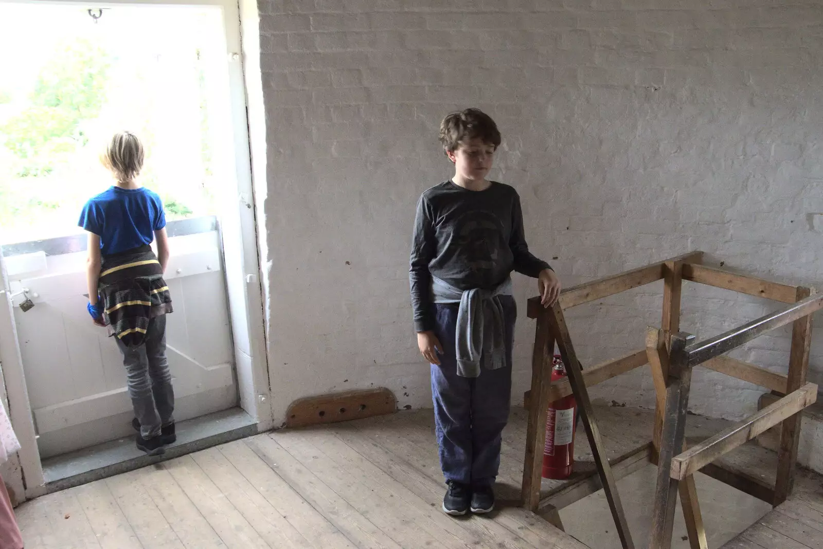 Harry and Fred, from An Open Day at the Windmill, Billingford, Norfolk - 21st August 2021