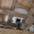 The underside of a millstone, An Open Day at the Windmill, Billingford, Norfolk - 21st August 2021