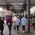 Passengers pile off the train, Head Out Not Home: A Music Day, Norwich, Norfolk - 22nd August 2021