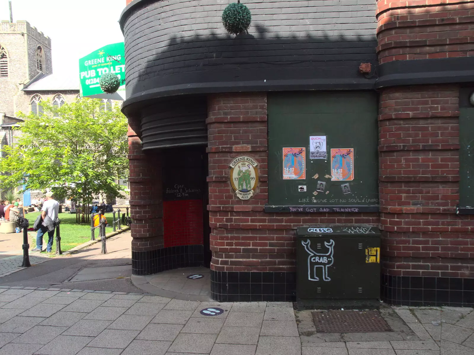 The closed-down Pottergate Tavern, from Head Out Not Home: A Music Day, Norwich, Norfolk - 22nd August 2021