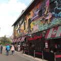 Giant wall art above Frankie and Benny's, Head Out Not Home: A Music Day, Norwich, Norfolk - 22nd August 2021