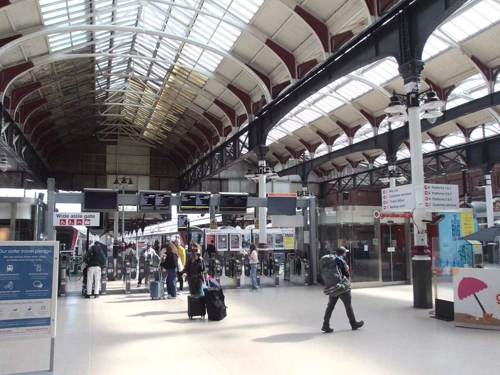 Back at Norwich railway station, from Head Out Not Home: A Music Day, Norwich, Norfolk - 22nd August 2021