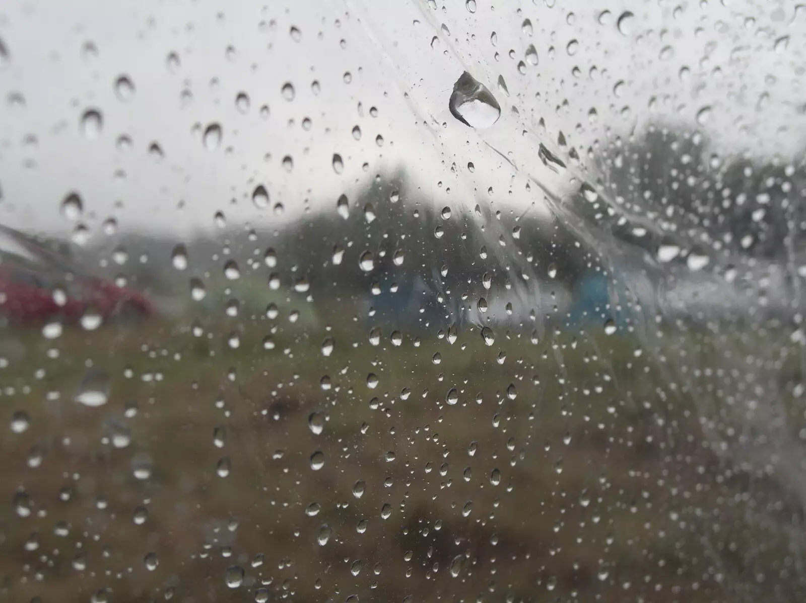 The next day doesn't start well, weather wise, from Maui Waui Festival, Hill Farm, Gressenhall, Norfolk - 28th August 2021