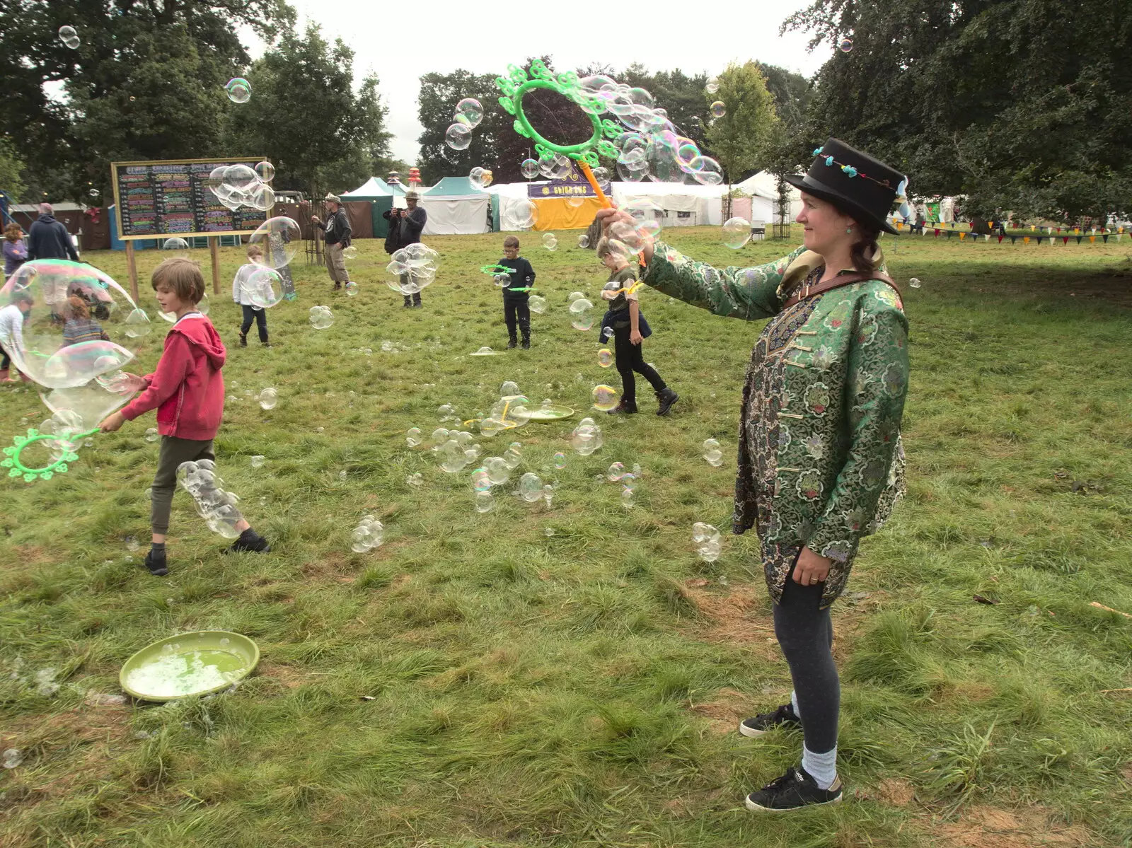 Isobel joins in, from Maui Waui Festival, Hill Farm, Gressenhall, Norfolk - 28th August 2021