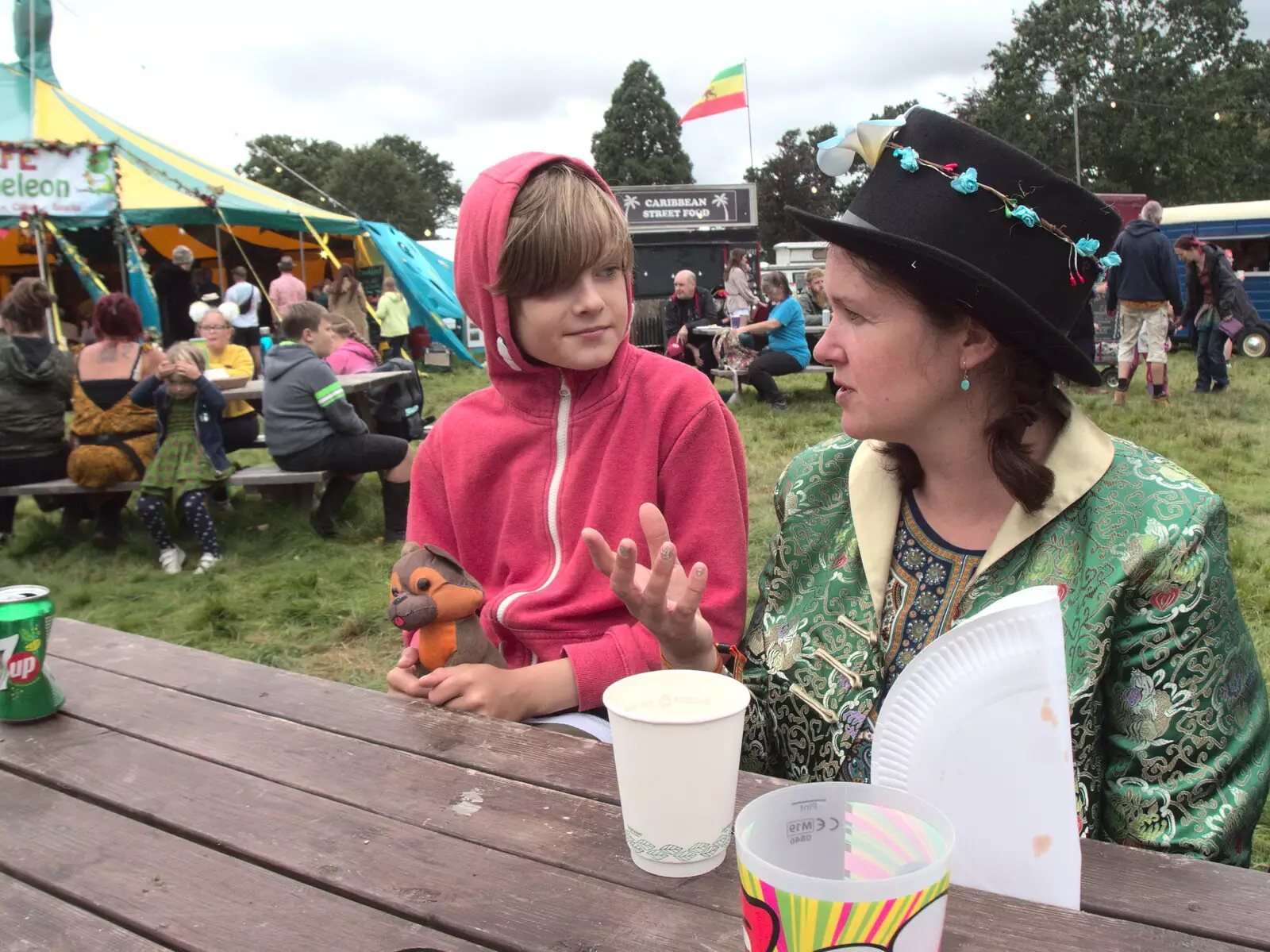 Harry and Isobel, from Maui Waui Festival, Hill Farm, Gressenhall, Norfolk - 28th August 2021