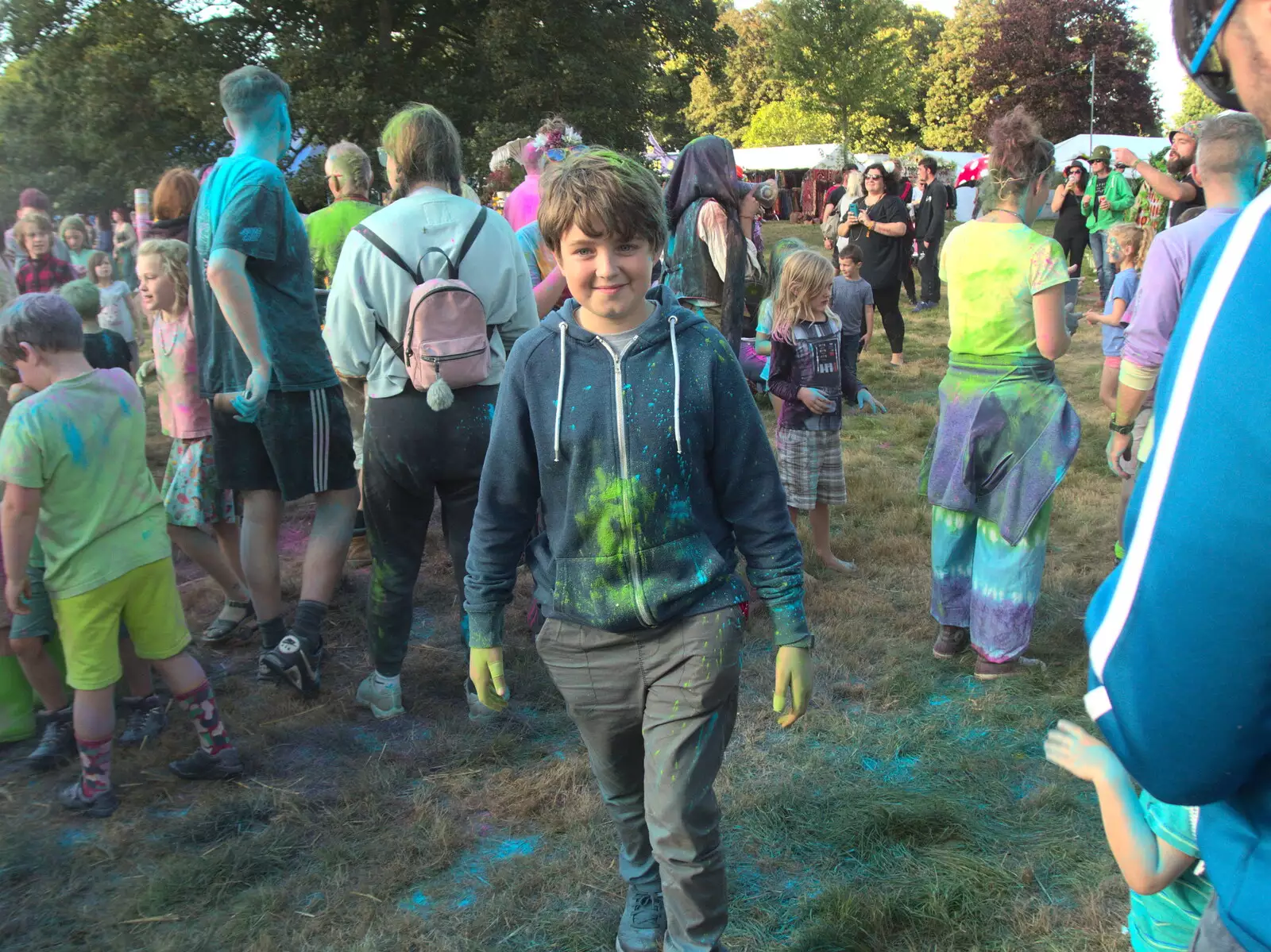 Fred after the melée, from Maui Waui Festival, Hill Farm, Gressenhall, Norfolk - 28th August 2021