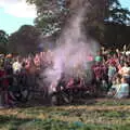 A post-paint-fight group photo, Maui Waui Festival, Hill Farm, Gressenhall, Norfolk - 28th August 2021